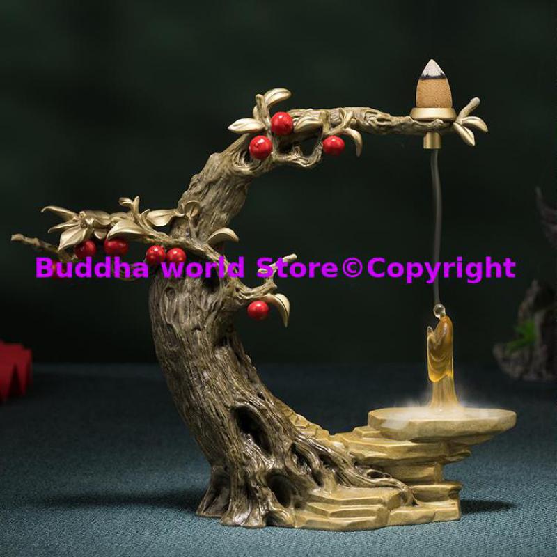 Home Decor Tree - 50% オフトップ銅彫刻仏教芸術的概念仏教に変換装飾菩提樹仏家の装飾ハイエンドの高級