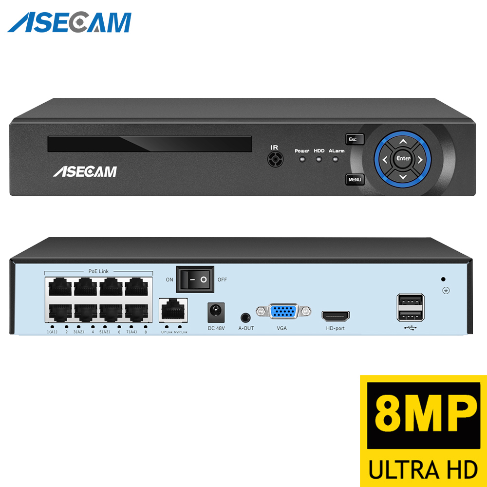 Home Decor Uk - スーパー8MP POE NVRビデオレコーダー 音声IPカメラ H.265 CCTVシステム