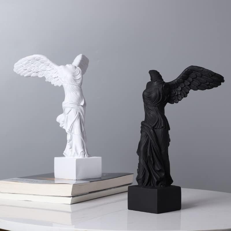 Victory Home Decor - 家の装飾のためのギリシャの樹脂像,彫刻の装飾,翼のある勝利の女神,リビングルームとオフィスの装飾,ローマのルーバー