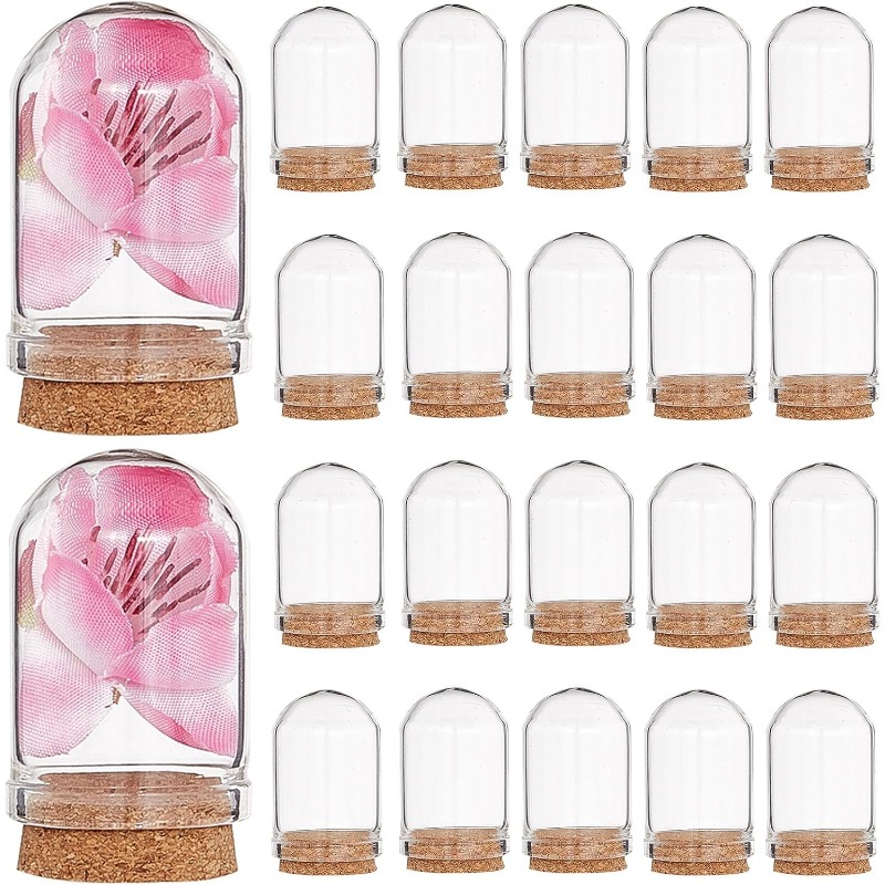 Terrarium Glass Bottle - 20 セット ガラス クローシュ ドーム ミニ