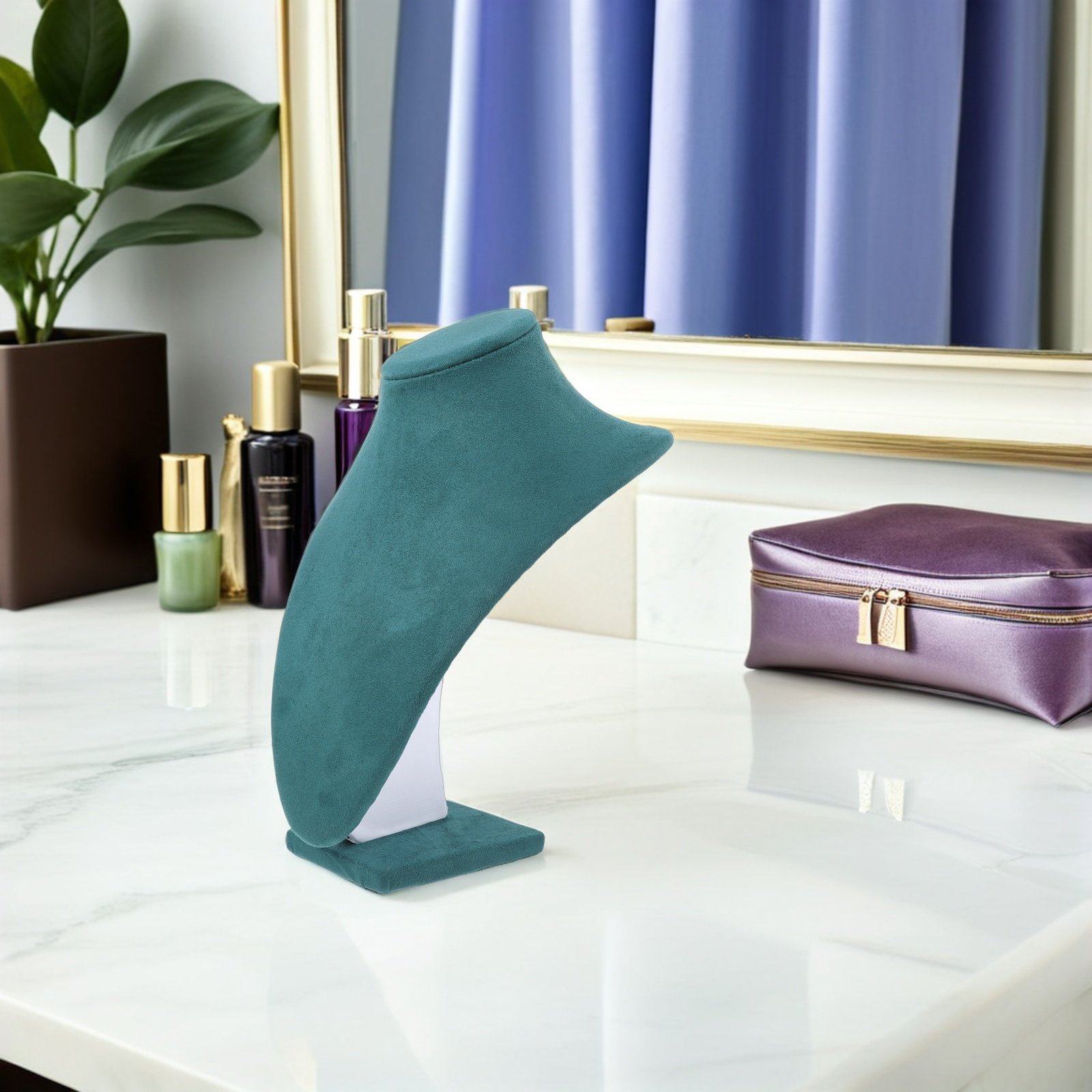 Home Decor Retail Stores - スタイリッシュなネックレスディスプレイスタンド 25cm エレガントなジュエリーバスト 小売店、展示会、写真撮影、家の装飾、整理用