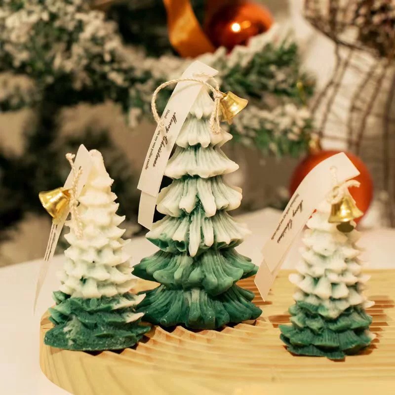Home Decor Tree - 新年 クリスマス アロマキャンドル ギフト クリスマスツリー型 ホームデコレーション