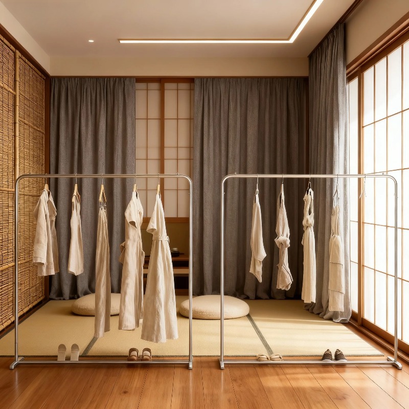 Home Decor Retail Stores - 高級ゴールド衣類ラック アイアンアート スタイリッシュな洋服掛け 長さ100～150cm 高級住宅インテリア・小売店装飾用