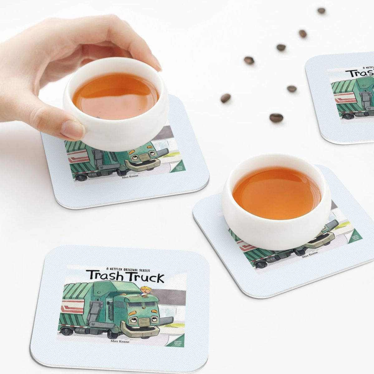 Home Decor Netflix - ゴミ収集車漫画 Netflix コースター PVC レザー プレースマット