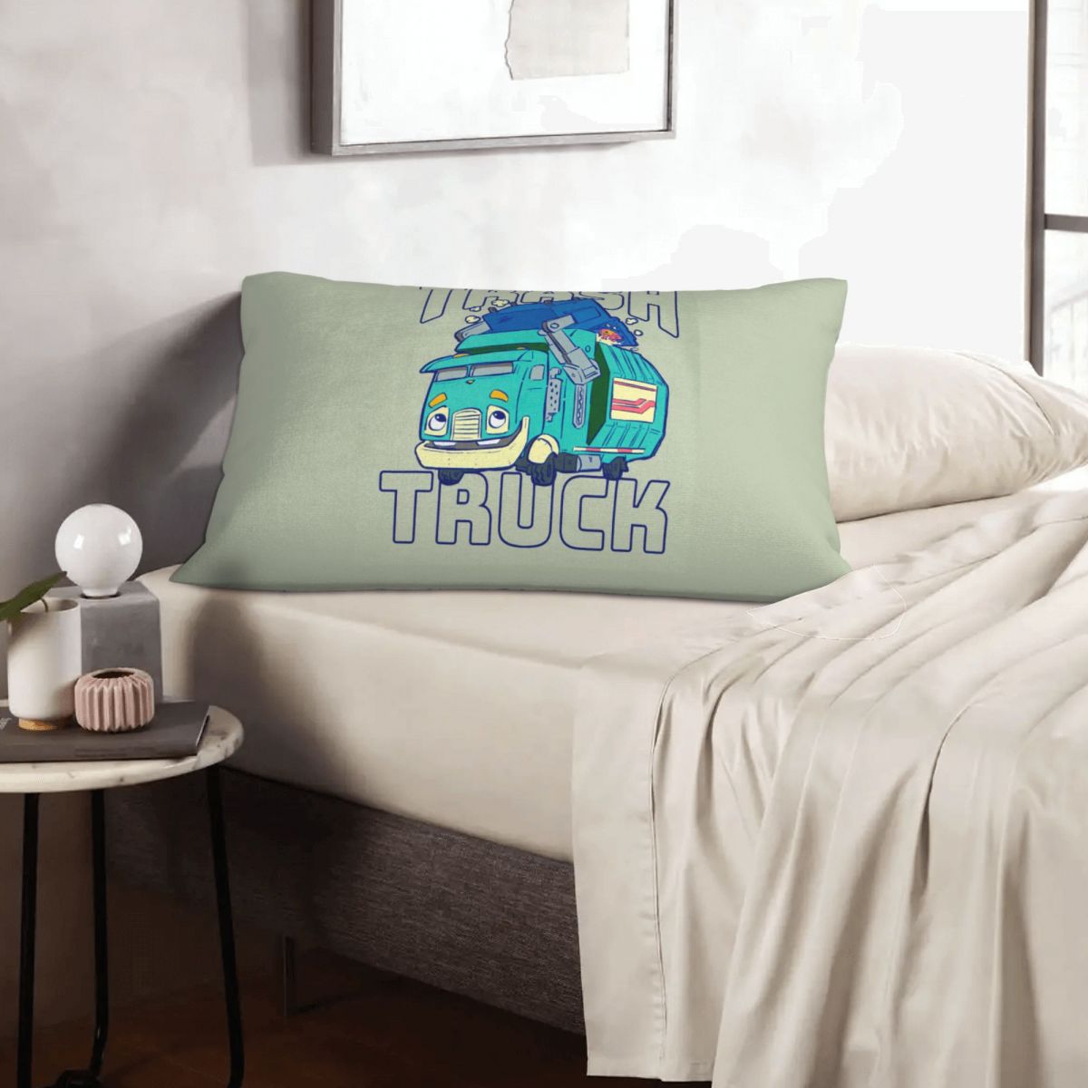 Home Decor Netflix - ゴミ収集車漫画 Netflix 長方形枕カバークッションカバー装飾寝室ベッドホームコンフォートスロー枕