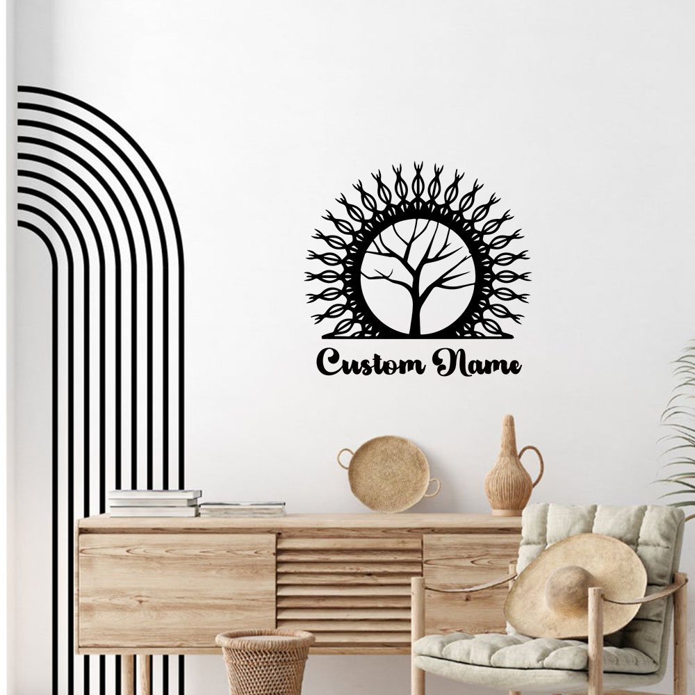 Home Decor Tree - 1PC クリエイティブ枯れ木カスタマイズされたテキストホームデコレーションアクセサリーリビングルームの装飾壁アートデカール