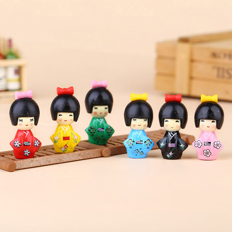Home Decor Y2K - 新しい日本のかわいい女の子の置物盆栽装飾ミニ家の装飾ミニチュア妖精の庭の装飾アクセサリー現代の彫像