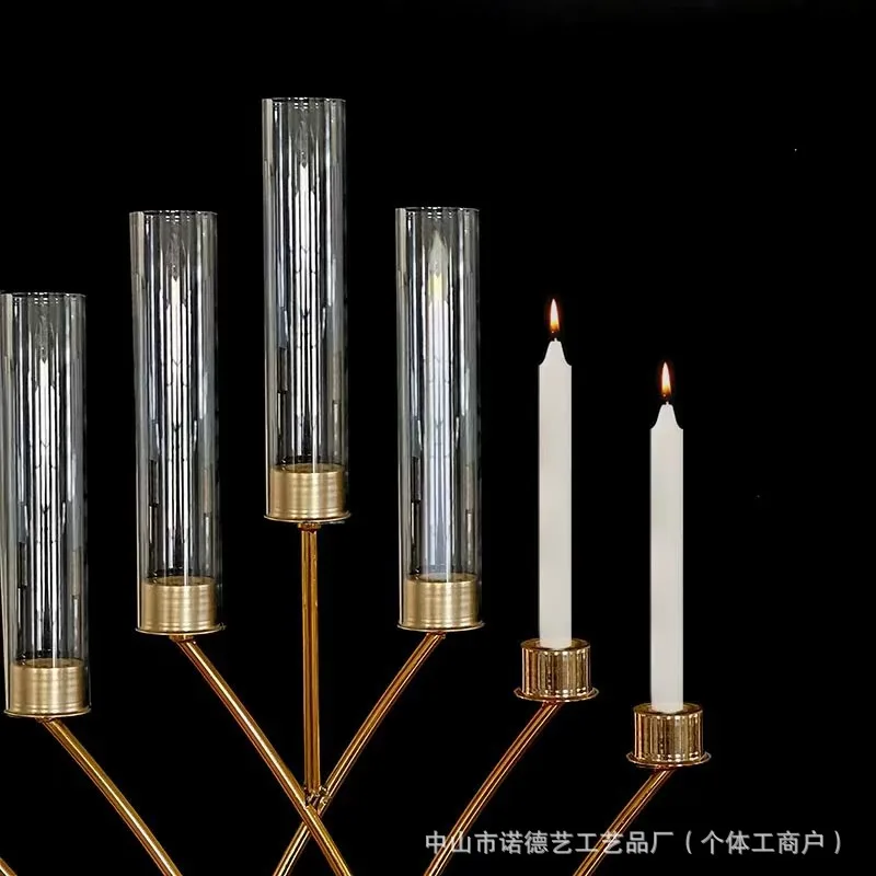 Home Decor Resin - TQH7.3 モダンでシンプルな高級感のある家庭用キャンドルスティック、ロードガイド、結婚式会場装飾、ホテルステージ小道具装飾