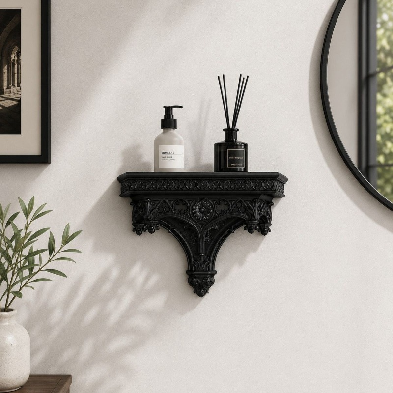 ヴィンテージヨーロピアン彫刻壁掛け棚 レジン製装飾フローティ - Floating Shelves のレビューと価格