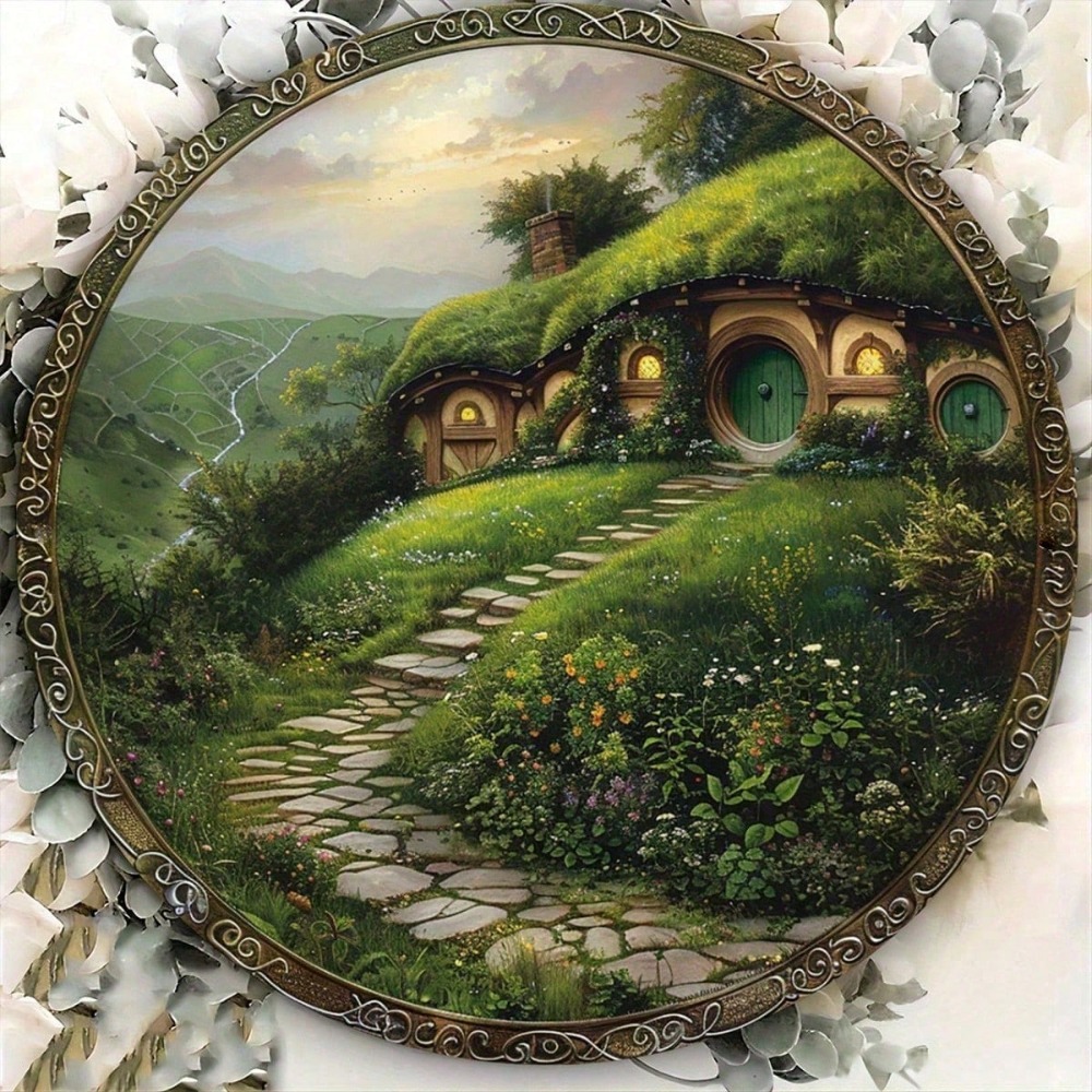 VintageLoom 素朴なホビットハウス メタルサイン、 - Home Decor Nearby のレビューと価格