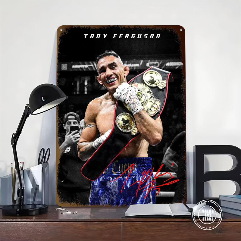 トニー・フェルガソン選手権勝利ブリキポスターカスタマイズされ - Victory Home Decor のレビューと価格
