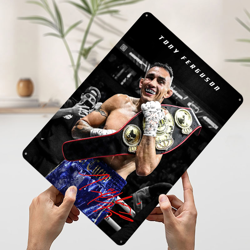 トニー・フェルガソン選手権勝利ブリキポスターカスタマイズされ - Victory Home Decor のレビューと価格