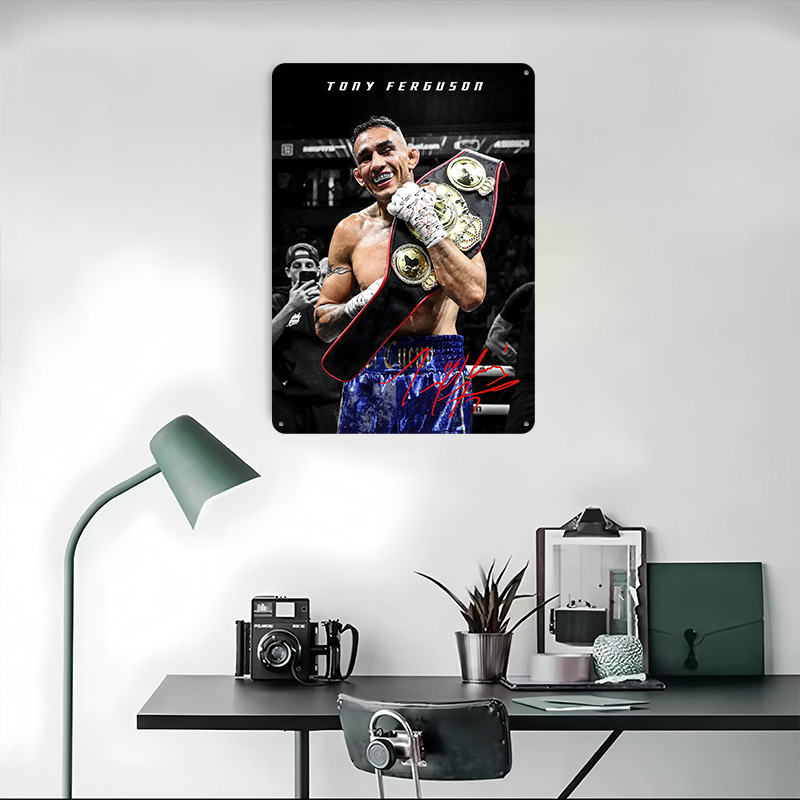トニー・フェルガソン選手権勝利ブリキポスターカスタマイズされ - Victory Home Decor のレビューと価格