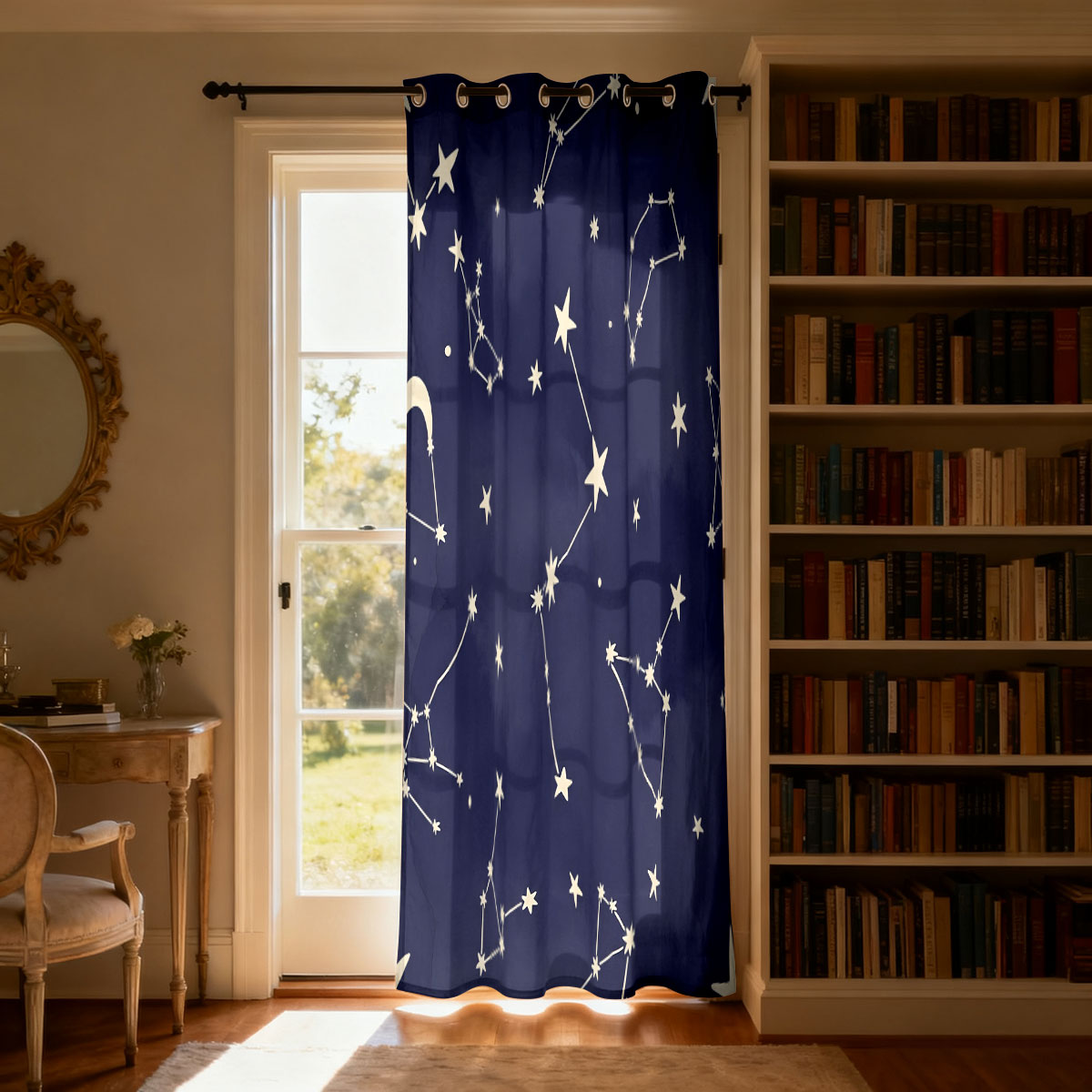 1pc レトロローズフローラルシングルループカーテン、リビン - Home Decor Curtain のレビューと価格