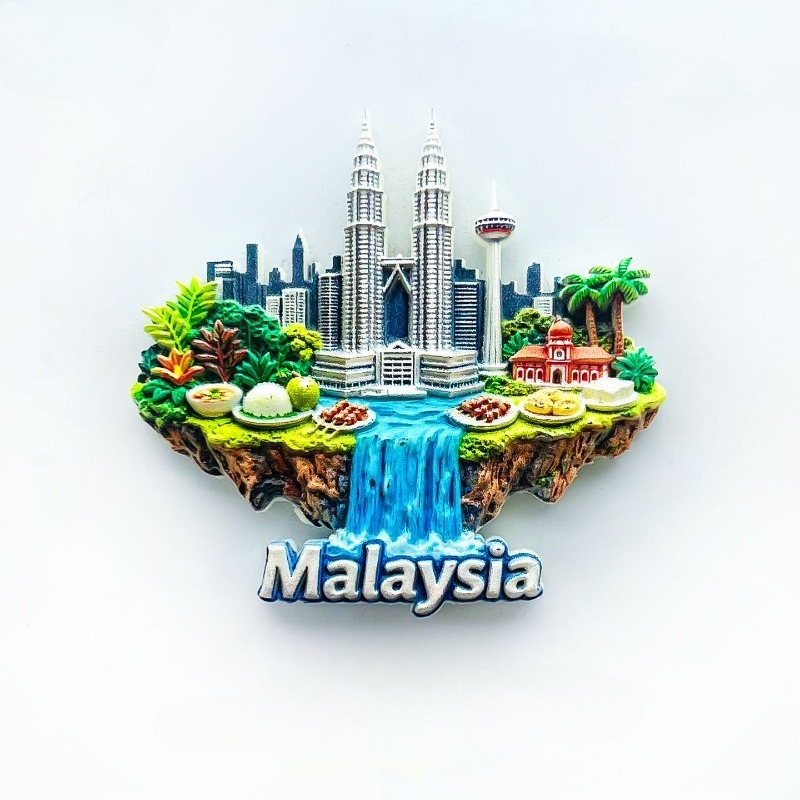 クアラルンプール冷蔵庫マグネット - 驚きの3Dペトロナス・ - Home Decor Malaysia のレビューと価格