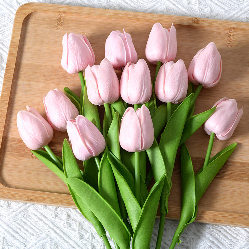 3/6/9 個チューリップ造花リアルタッチ人工花束 Pe 造 - Home Decor Tulip のレビューと価格