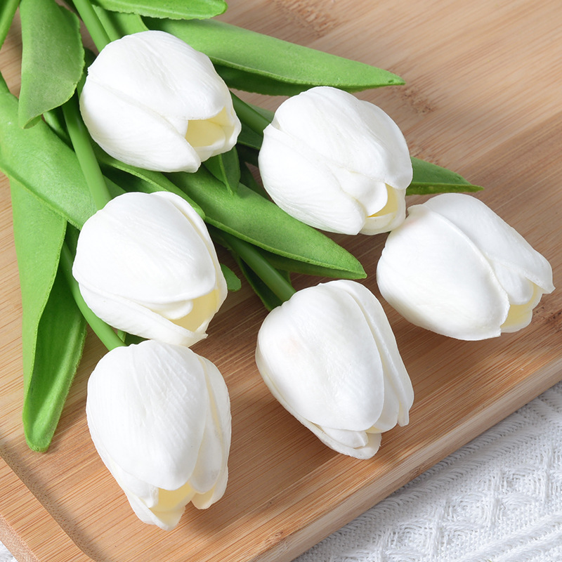 3/6/9 個チューリップ造花リアルタッチ人工花束 Pe 造 - Home Decor Tulip のレビューと価格