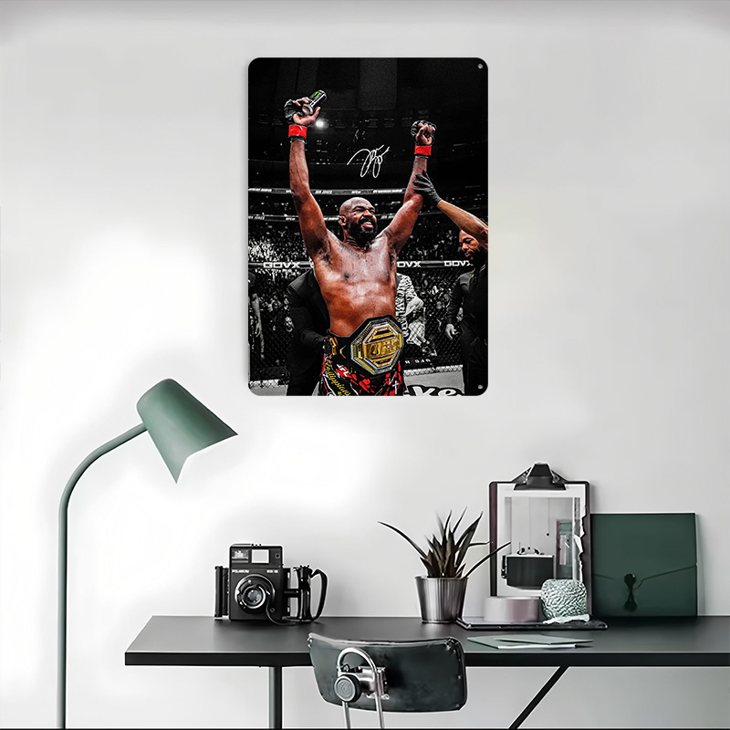 ジョン・ジョーンズ勝利祝賀メタルポスターカスタマイズされたウ - Victory Home Decor のレビューと価格