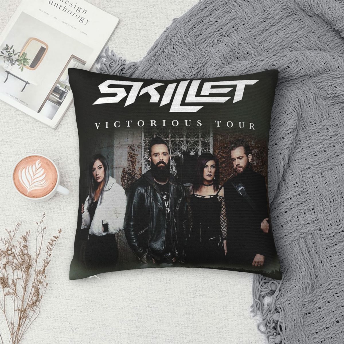 スキレットバンド ビクトリアス ツアー 枕カバー ポリエステ - Victory Home Decor のレビューと価格