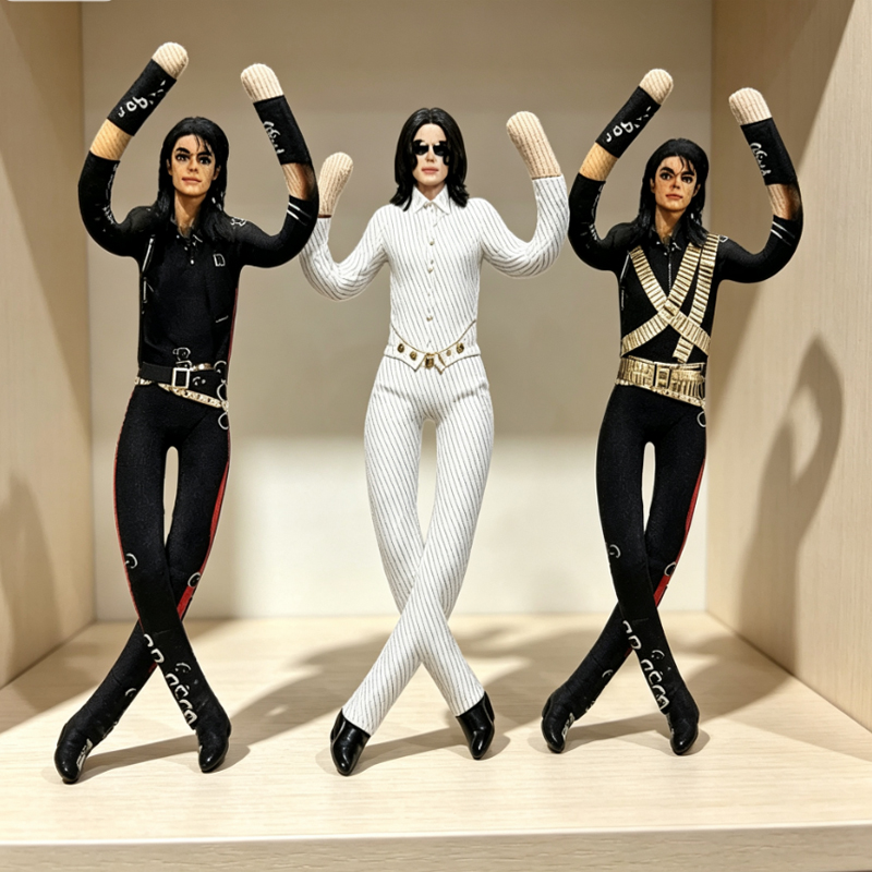 マイケル・ジャクソン可動関節ぬいぐるみアニメコスプレ小道具ア - Home Decor Unique Items のレビューと価格