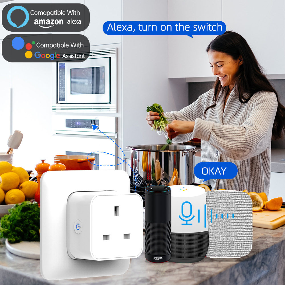 Tuya スマートソケット 16A/20A WiFi または - Home Decor Uk のレビューと価格