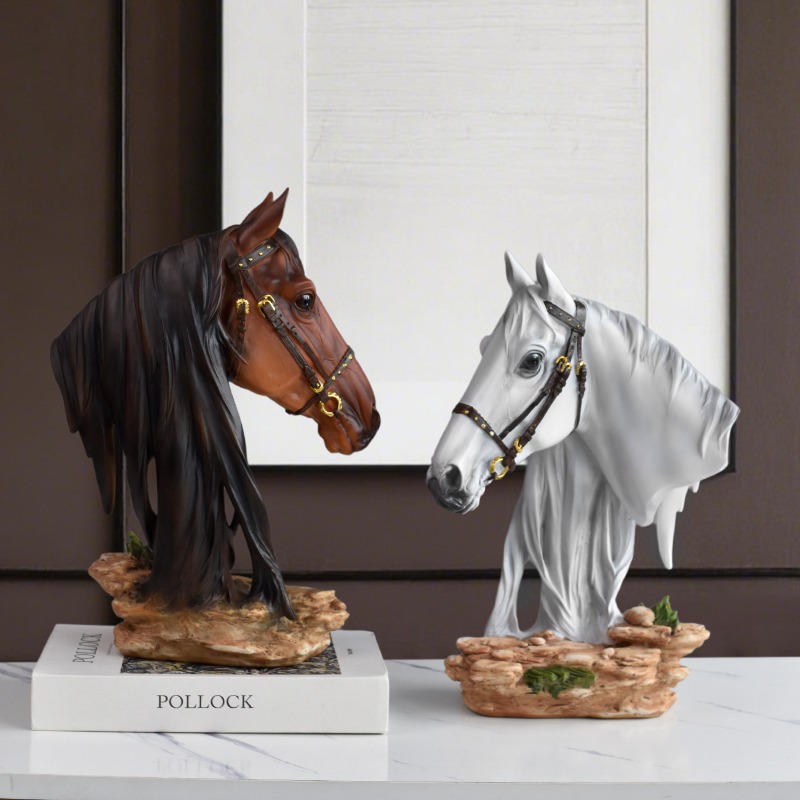 ヨーロッパ風高級樹脂製勝利の馬像、リビングルーム、キャビネッ - Victory Home Decor のレビューと価格