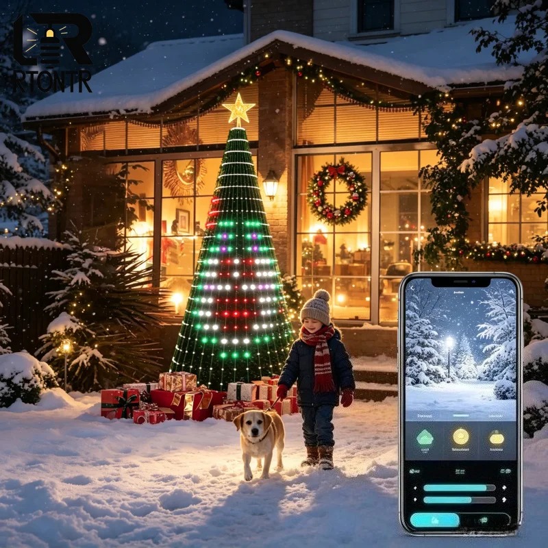 クリスマススターツリーライトRGB LED、Bluetoot - Home Decor Tree のレビューと価格