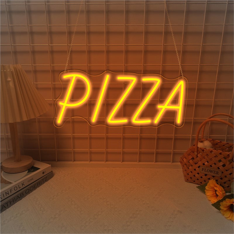 レストランの壁の装飾としてのピザネオンサイン USB 電源ピ - Home Decor Nearby のレビューと価格