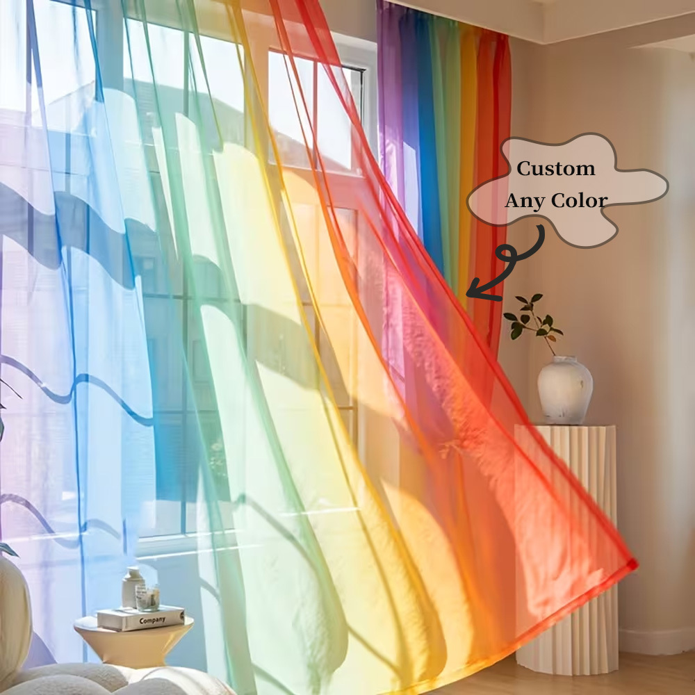 カスタム2Dフラット2枚組シアーカーテン、お好みのデザイン/ - Home Decor Curtain のレビューと価格