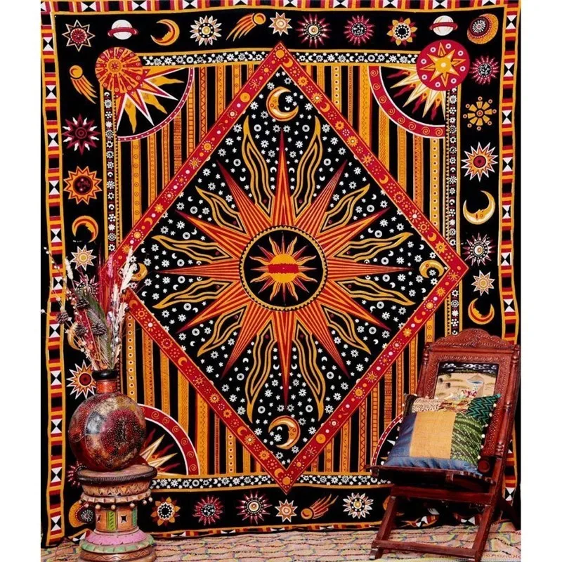 インドのタロット,ヒッピー,タペストリー,寝室,リビングルー - Home Decor Hippie のレビューと価格