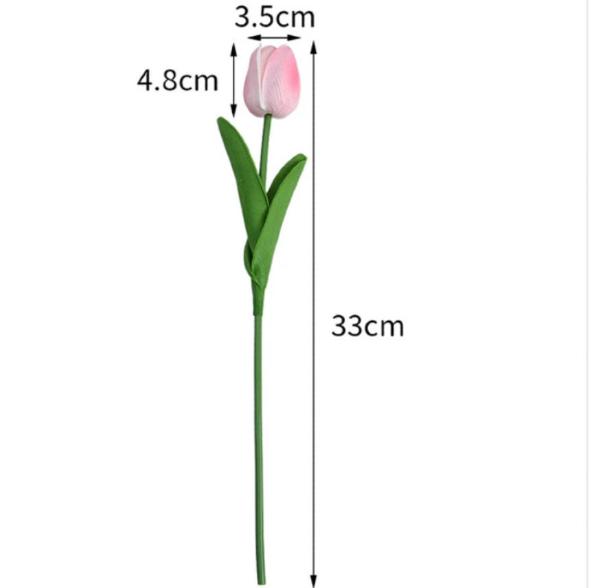 5個入り人工チューリップの花の装飾品、リビングルーム用、教師 - Home Decor Tulip のレビューと価格