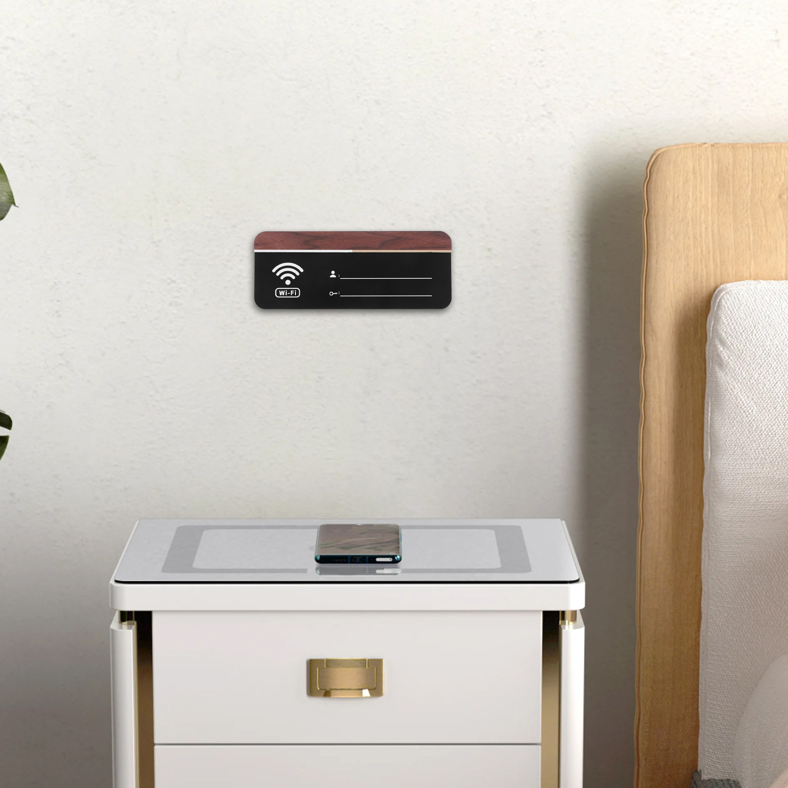 WiFiアカウントとパスワード表示用アクリル素材 簡単設定  - Home Decor Retail Stores のレビューと価格