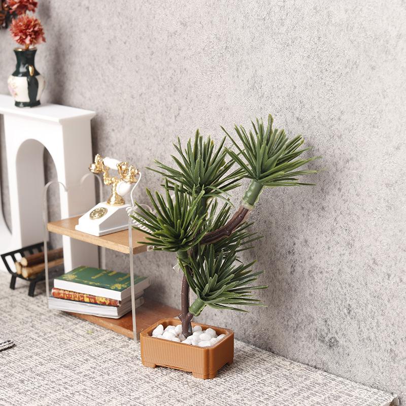 1 個 1/12 ドールハウスシミュレーション松の木緑植物盆 - Home Decor Tree のレビューと価格
