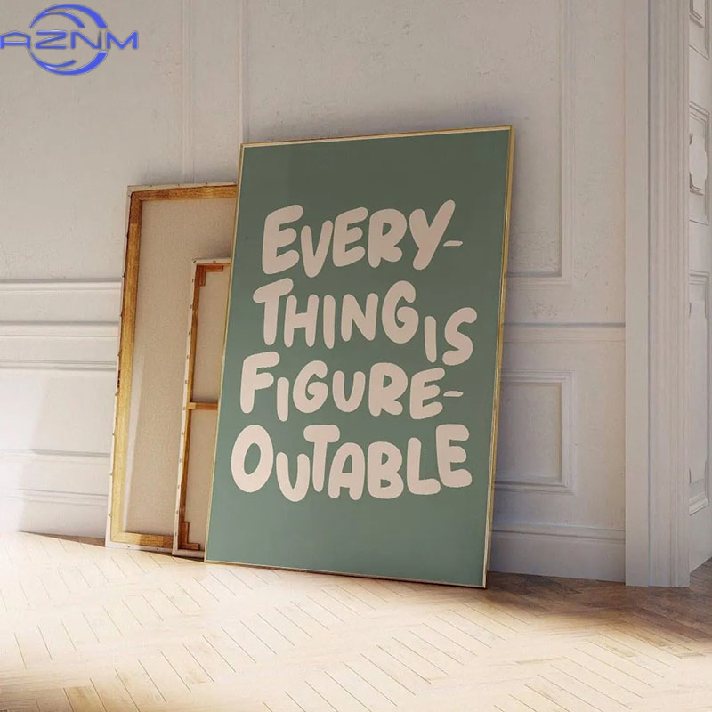 AZNM 1pc 心に強く訴える引用ポスター ウォールアート - Home Decor Quotes Ideas のレビューと価格