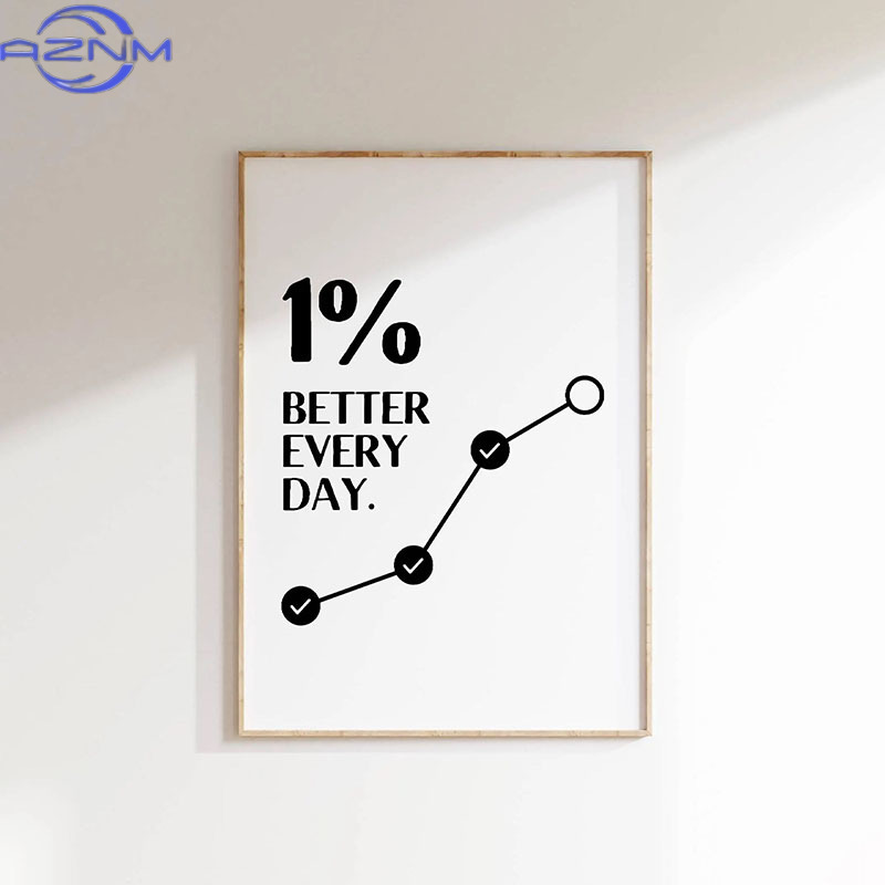 AZNM 1pc 心に強く訴える引用ポスター ウォールアート - Home Decor Quotes Ideas のレビューと価格