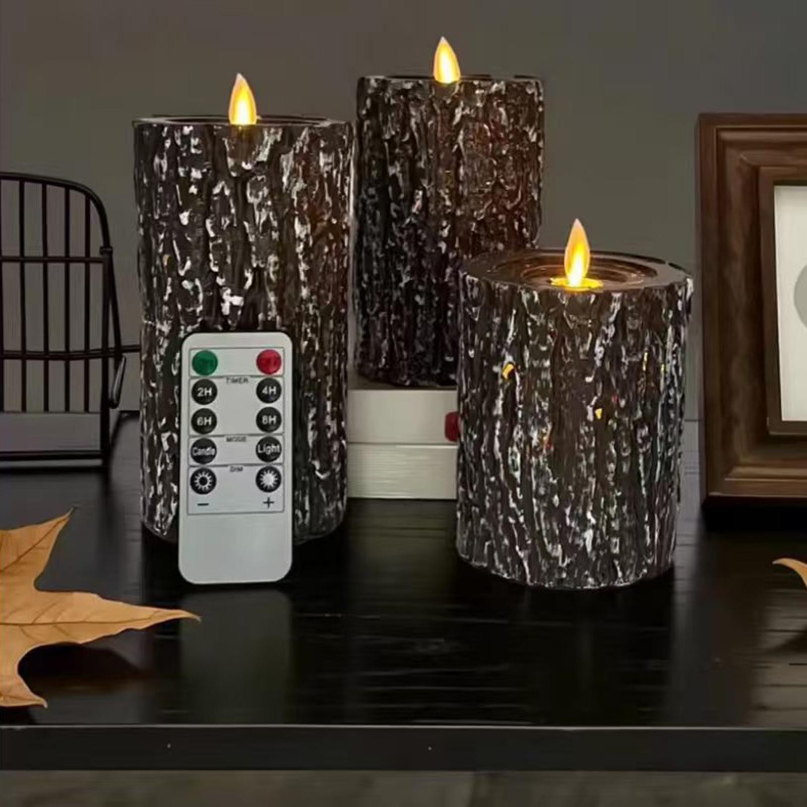 リモコン付きフレームレスキャンドル 3個 LEDフレームレス - Home Decor Tree のレビューと価格