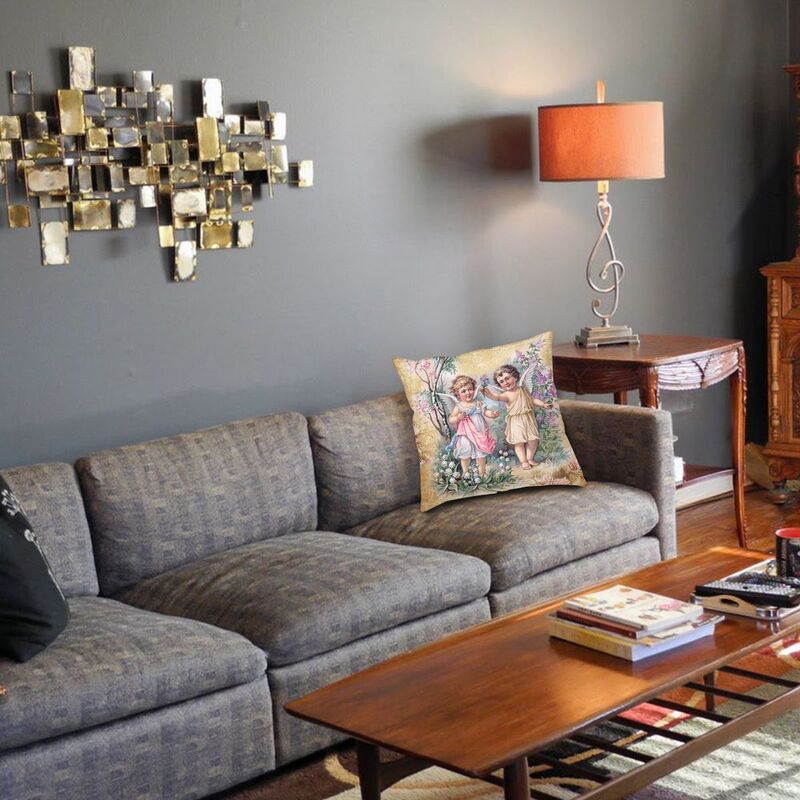 ビクトリア朝のエンジェルスクエア枕カバー ホーム装飾 ヴィン - Victory Home Decor のレビューと価格