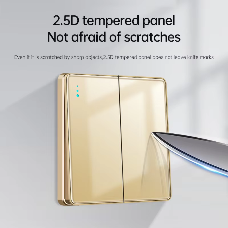 PSSRISE 全面強化ガラス製ウォールランプスイッチボタン - Home Decor Uk のレビューと価格