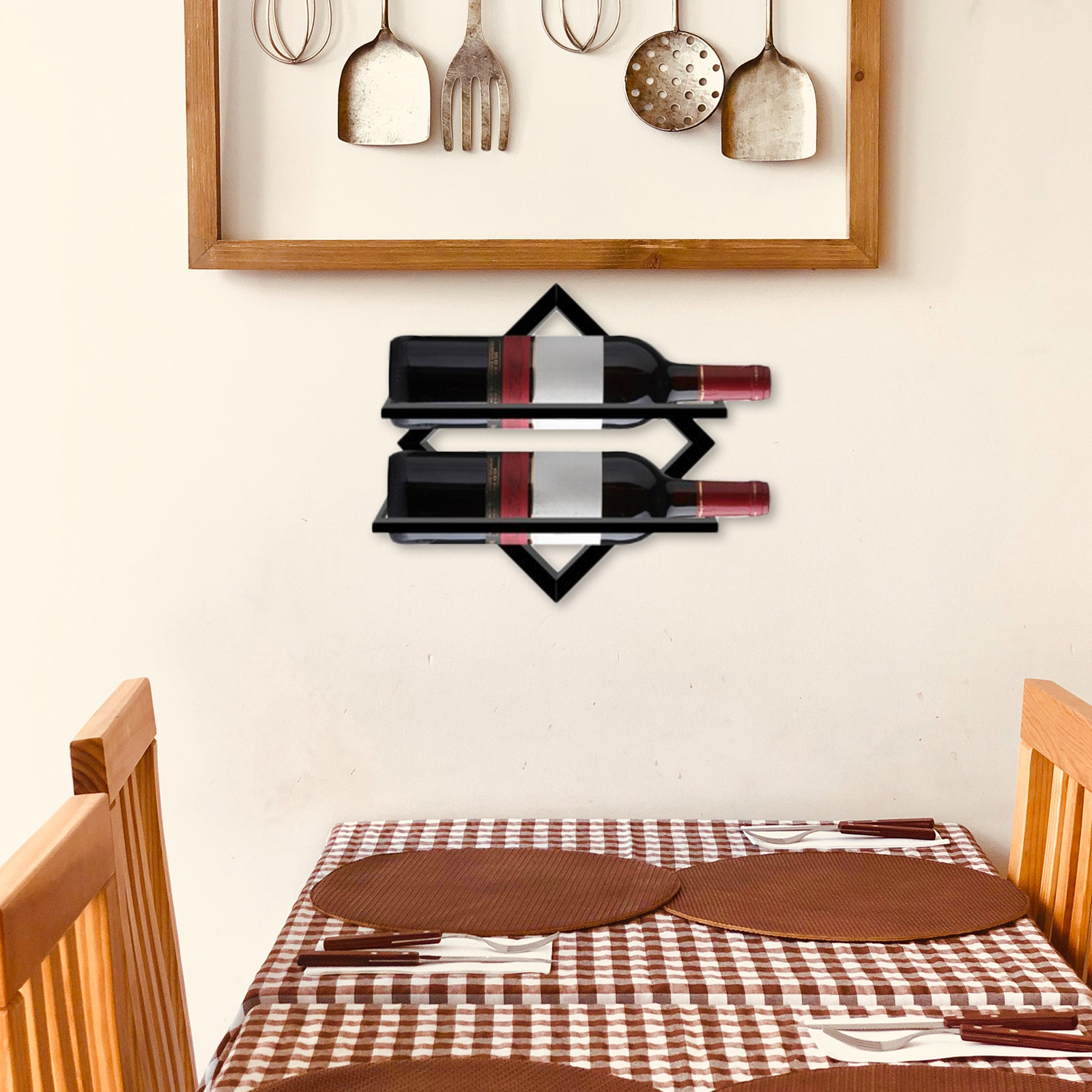 クリエイティブフローティングラックディスプレイボトルシェルフ - Floating Shelves のレビューと価格