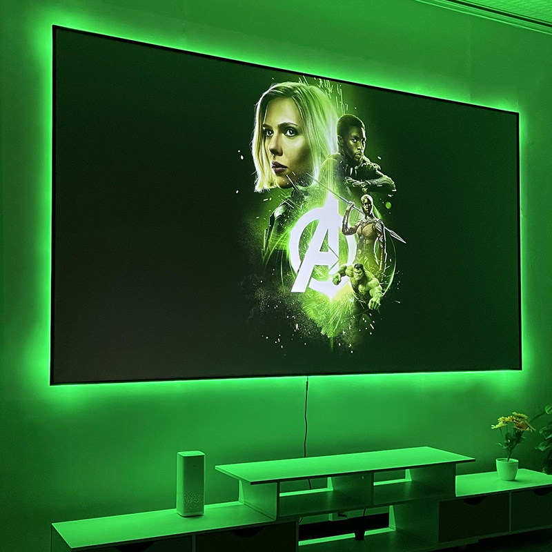 LED TVバックライト,固定フレーム付きプロジェクタースク - Home Decor Ai のレビューと価格