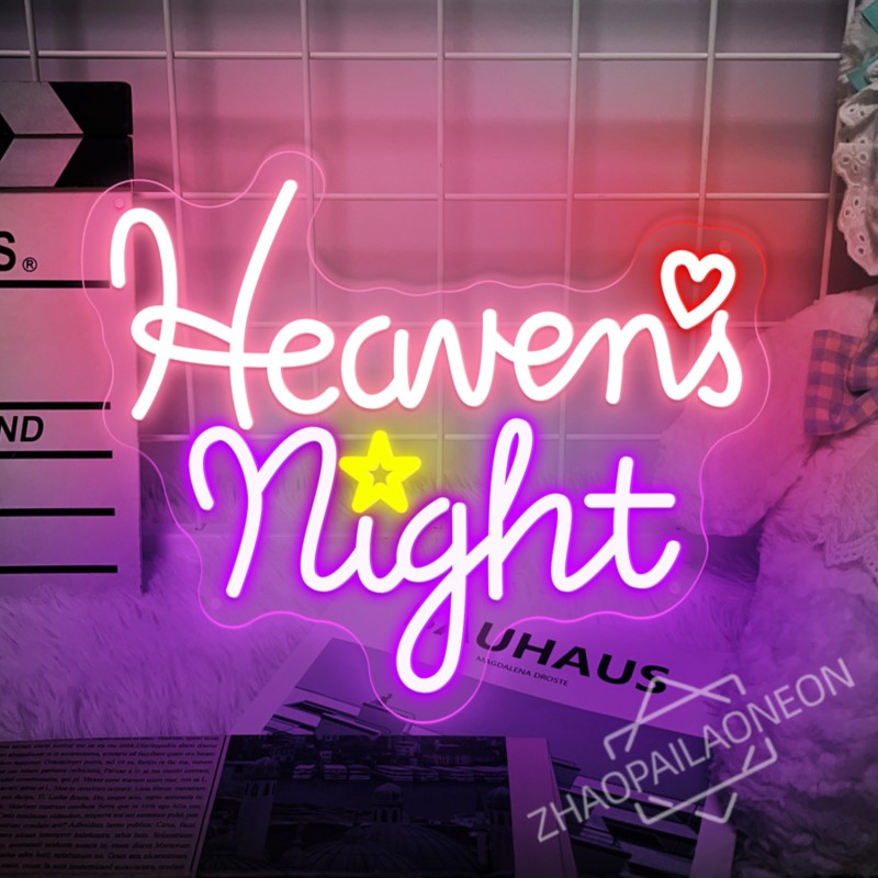 Heavens Night ネオンサイン ゲームルームの壁の - Home Decor Nearby のレビューと価格