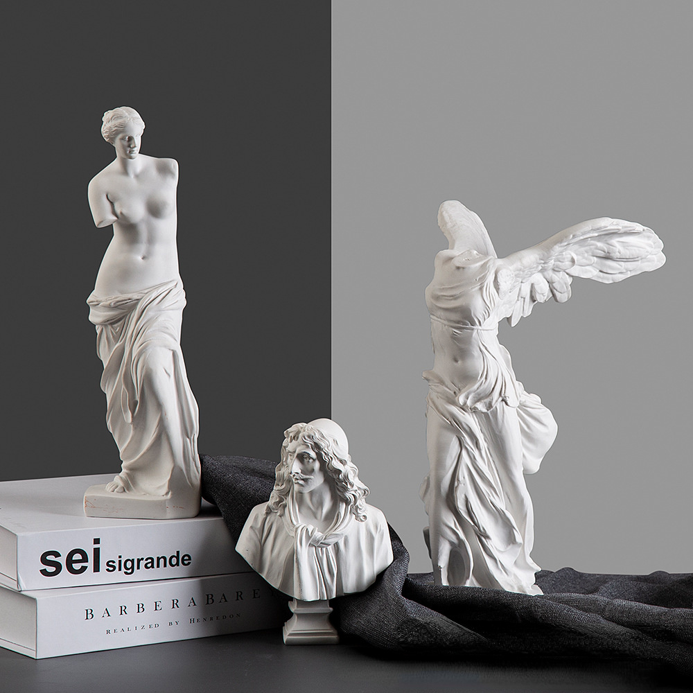 ギリシャの勝利の女神像 天使の羽付き 樹脂彫刻 ホームキャビ - Victory Home Decor のレビューと価格