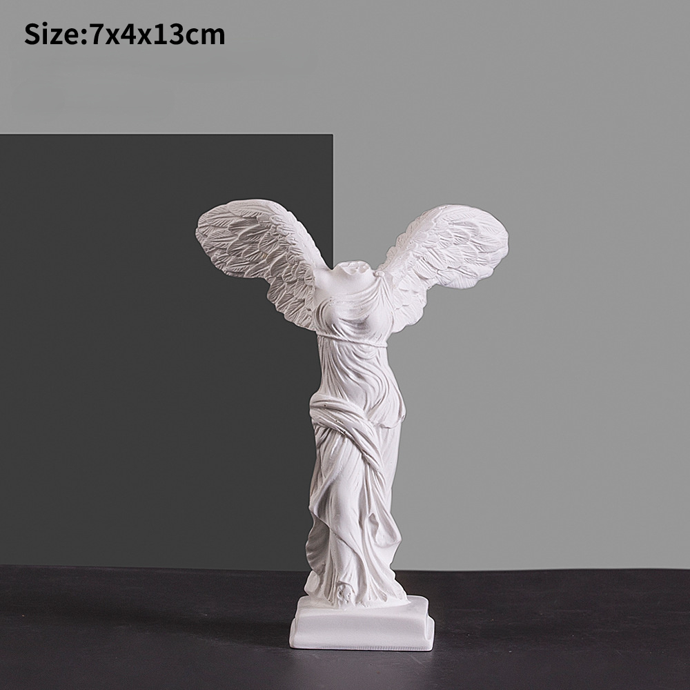 ギリシャの勝利の女神像 天使の羽付き 樹脂彫刻 ホームキャビ - Victory Home Decor のレビューと価格