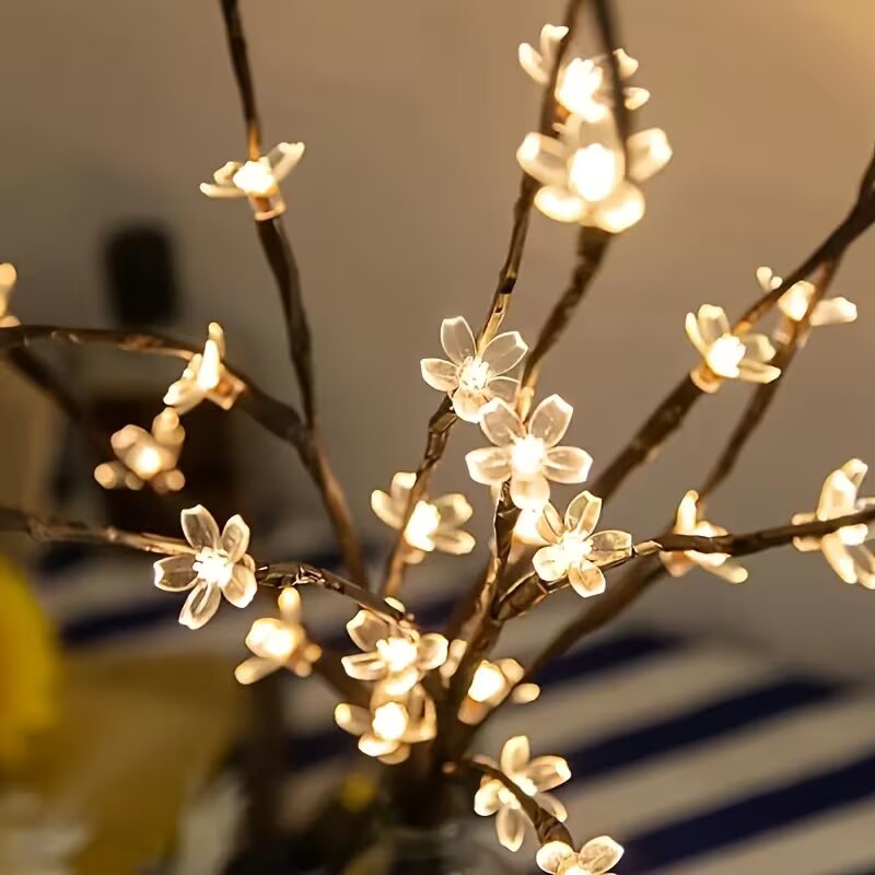 1/2PC 20LED 桜の枝ライト屋内屋外ホームデコレーシ - Home Decor Tree のレビューと価格