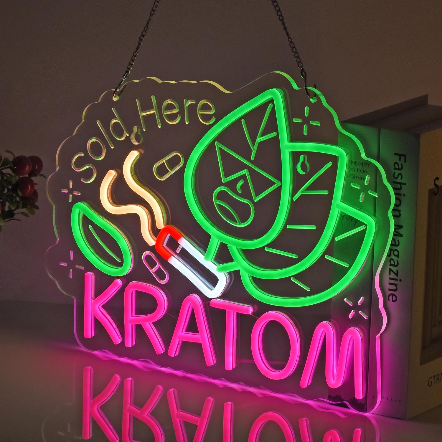 クラトムネオンサイン、クラトム薬局、ハーブ喫煙店、ラウンジバ - Home Decor Retail Stores のレビューと価格