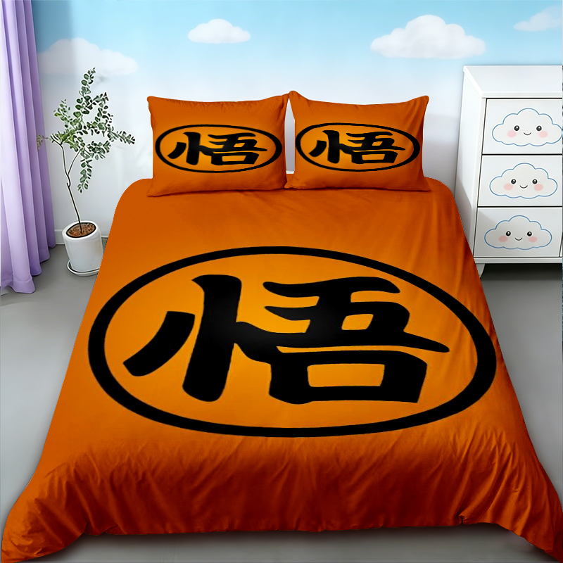 ティーンズ漫画布団カバードラゴンボール悟空寝具セットクイーン - Home Decor Deals のレビューと価格