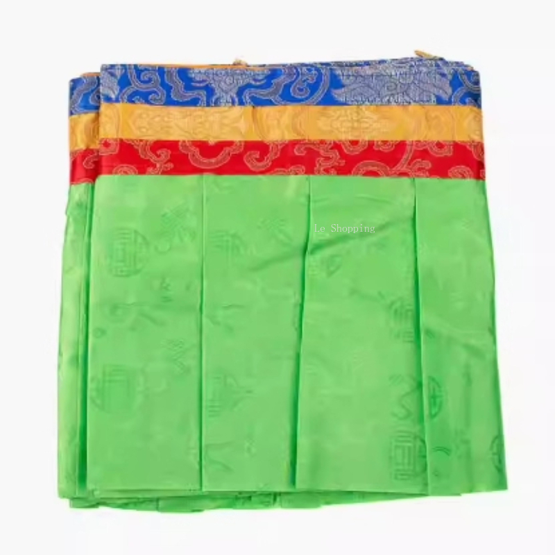 4.6 メートル白/黄色/緑/5 色チベットスタイルカーテン - Home Decor Curtain のレビューと価格