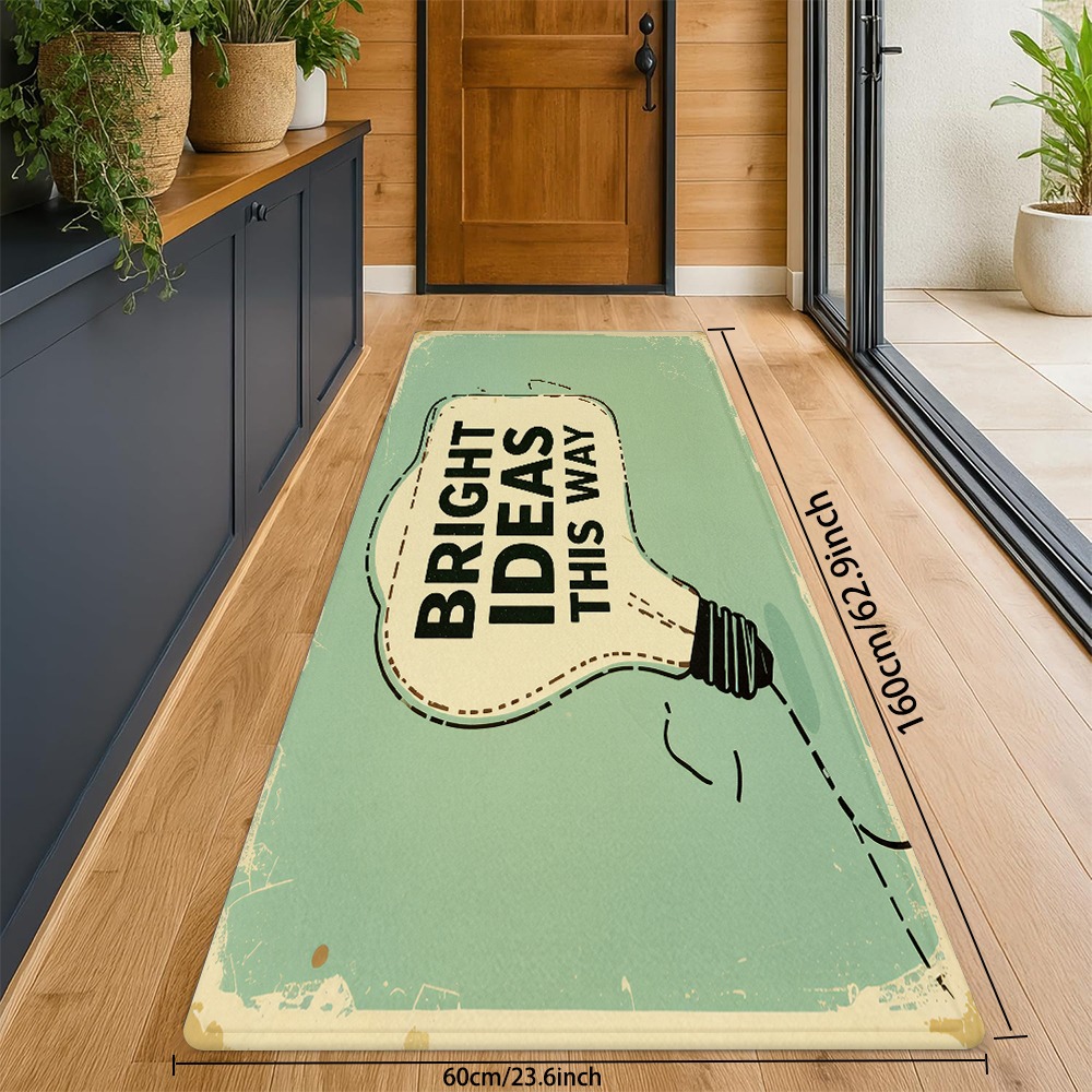 Bright Ideas 電球型ドアマット、レトログリーンヴ - Home Decor Quotes Ideas のレビューと価格
