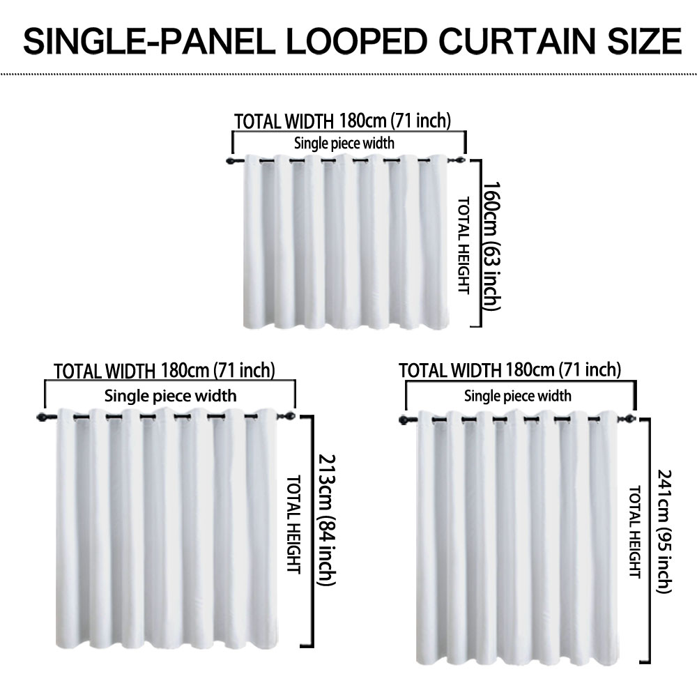 1pc 秋の白樺の森プリントシングルループカーテンシングルル - Home Decor Curtain のレビューと価格