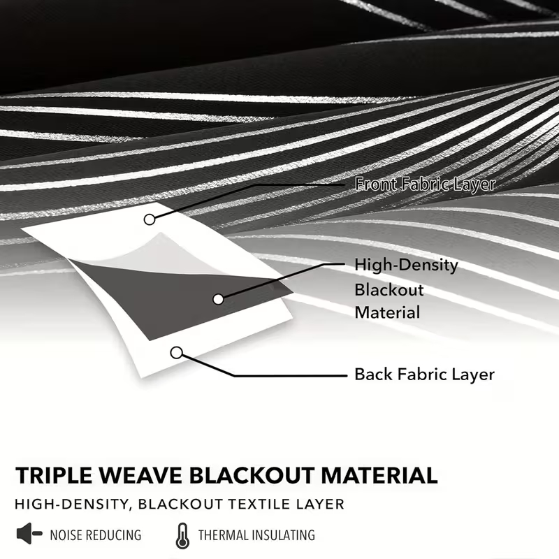 リビングルームの窓用ブラック遮光カーテン、装飾カーテン、高精 - Home Decor Curtain のレビューと価格